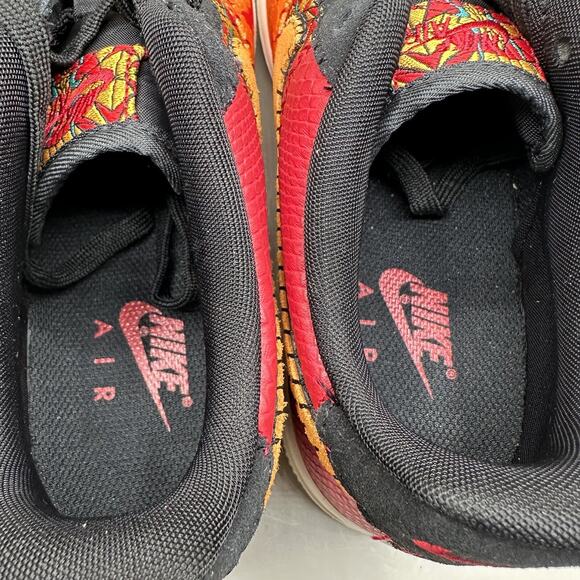 Nike Air Force 1 Sneakers GS PRM Low Chinese New Year Red Gold AV5167-600 6.5Y - Picture 8 of 9